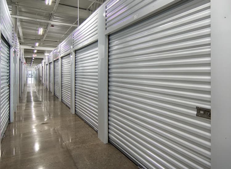 Indoor storage units at Metro Self Storage in Buffalo Grove, Illinois