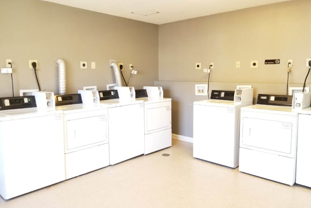 Laundry facility at River Crossing in Charlotte, North Carolina