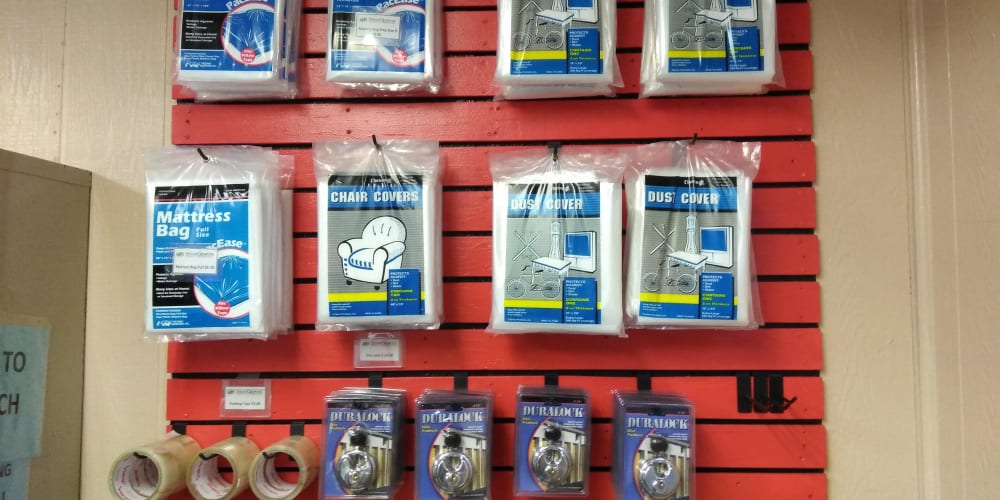 Packing supplies available at StorQuest Self Storage in Shirley, New York