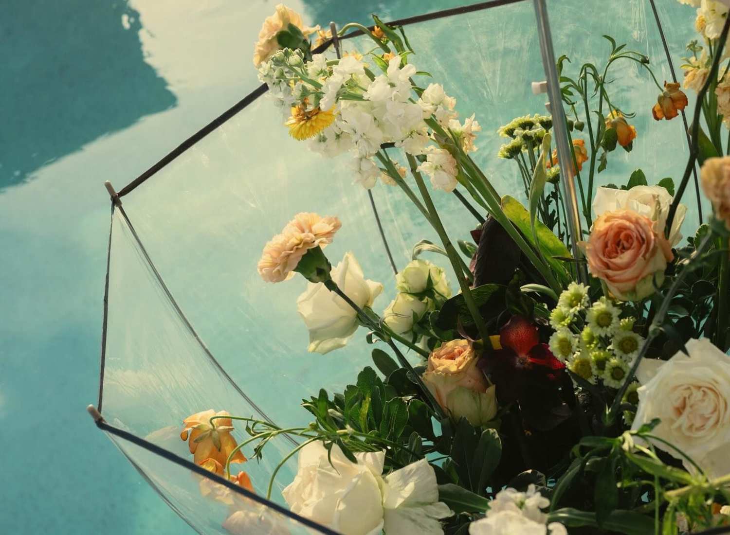 Flowers in umbrella at 805 Lea in Nashville, Tennessee