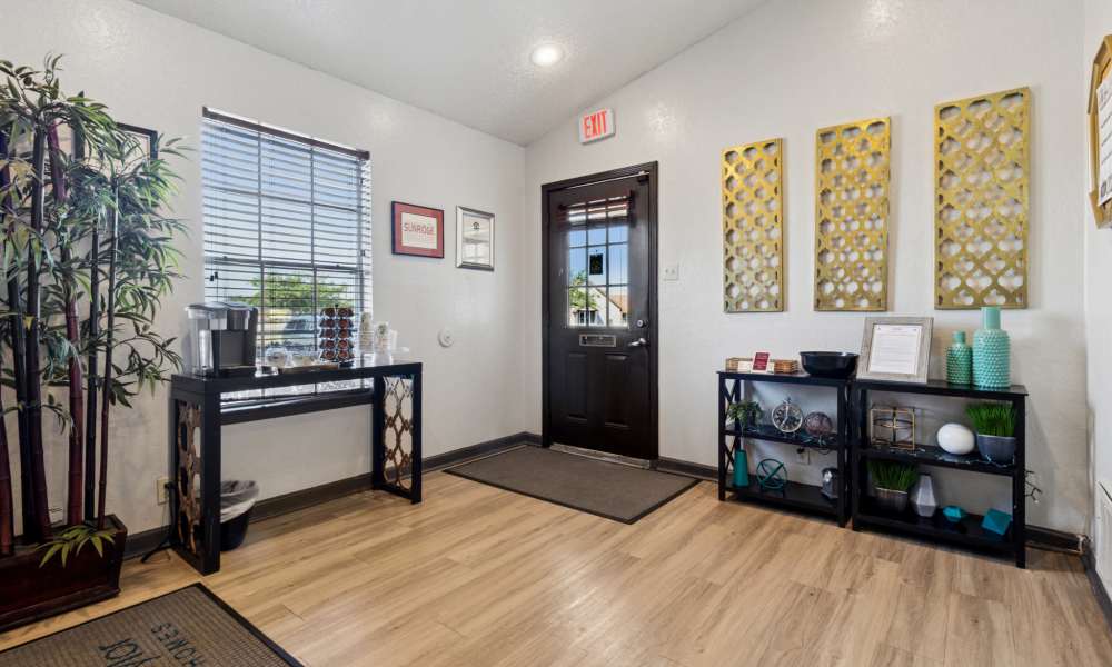 Entrance of community room at Arbors of Taylor in Taylor, Texas