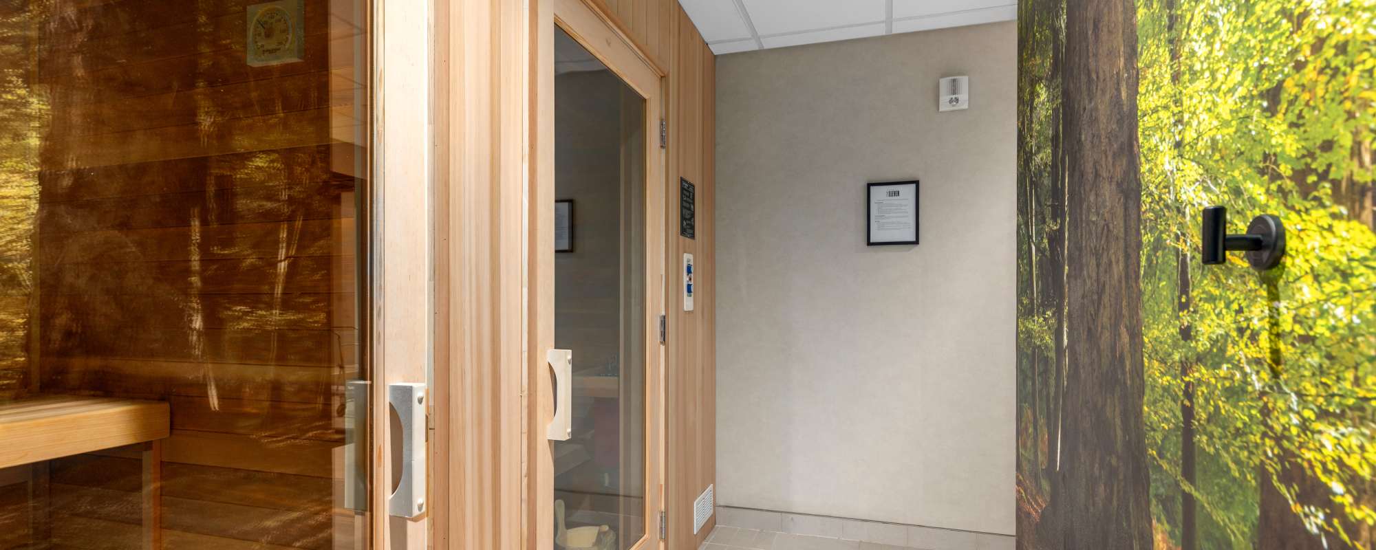 Saunas at Residences at 111 Lyon in Grand Rapids, Michigan