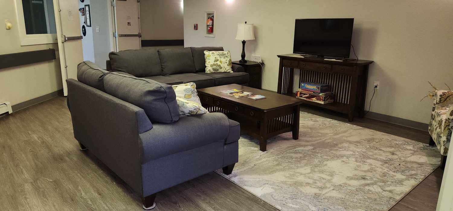 Resident clubhouse at Woodbrook Apartments in Three Rivers, Michigan