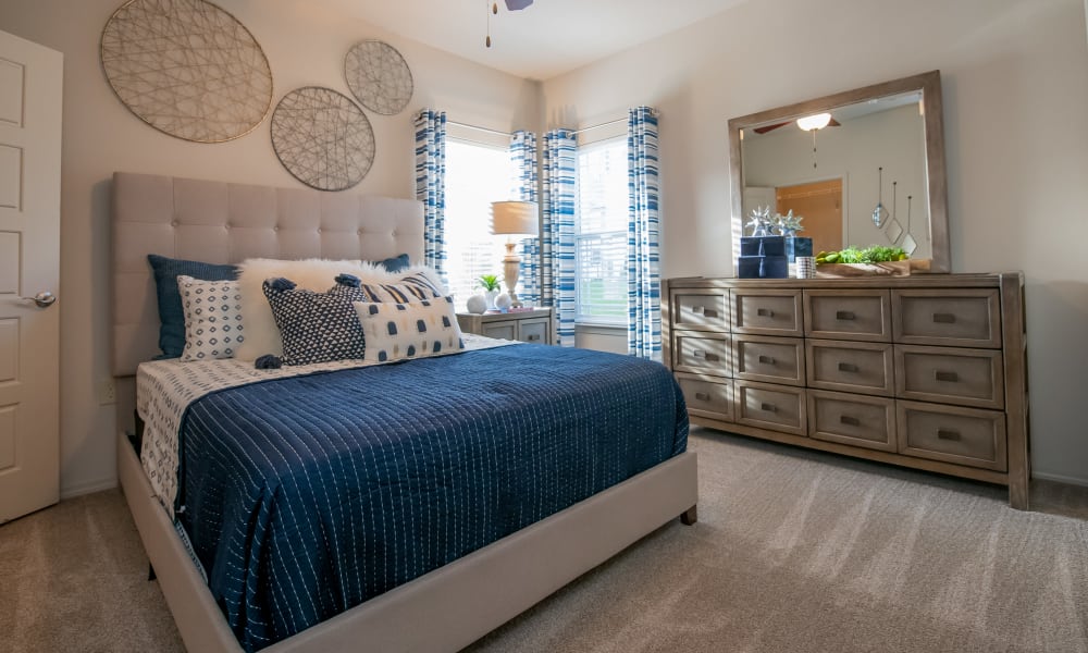 Bedroom at Stonehorse Crossing Apartments in Oklahoma City, Oklahoma