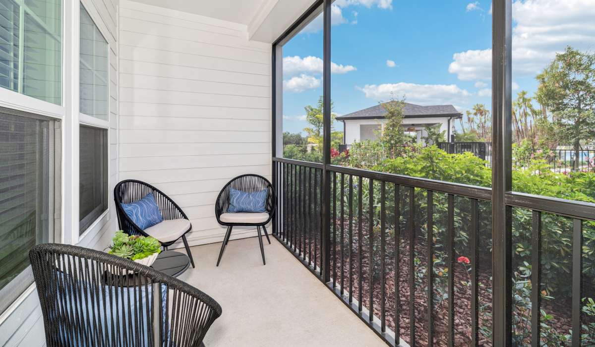 Private patio at Savelle Nona West in Orlando, Florida