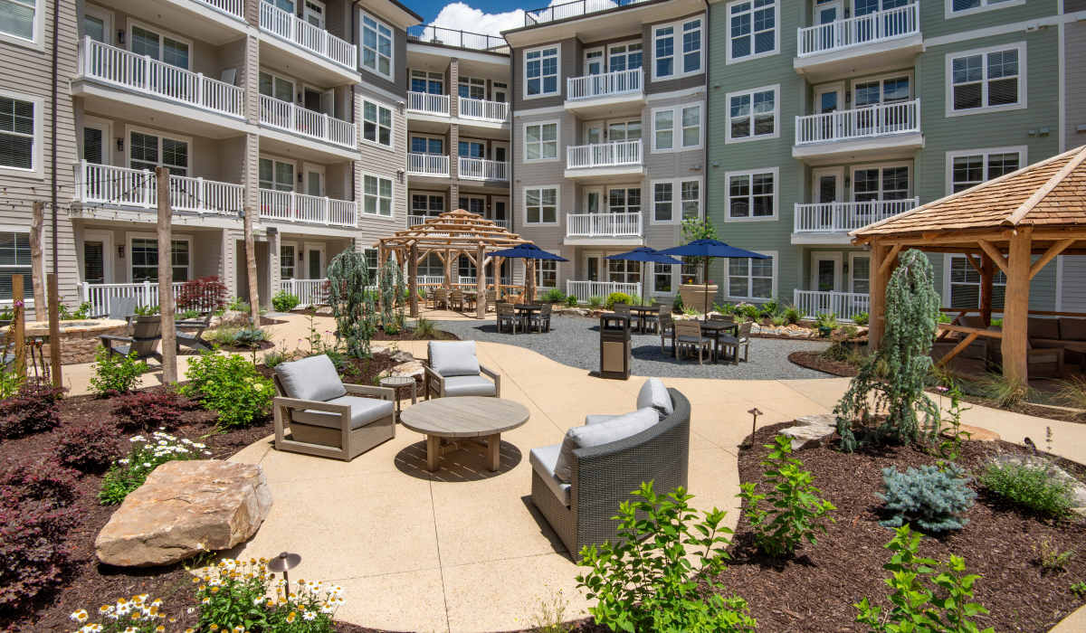 Community Court yard at The Row at Barrett, Kennesaw, Georgia