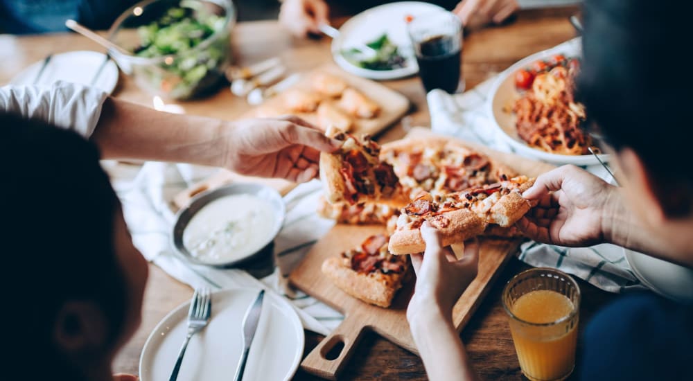 Residents enjoy a delicious meal at their favorite spot near Clinton Lake in Clinton, Pennsylvania