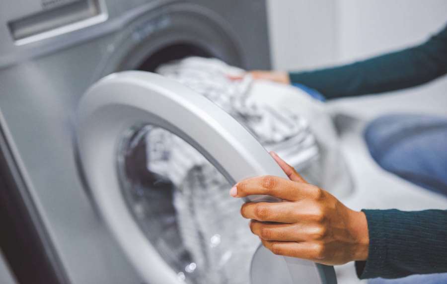 Laundry facility at The Kensley in Spanish Fort, Alabama