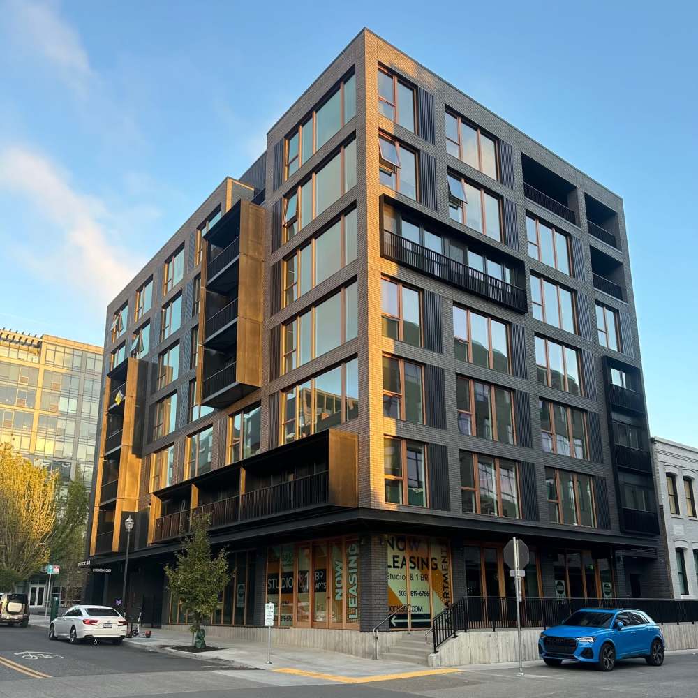 Exterior view of an apartment at DOCK 59 in Portland, Oregon