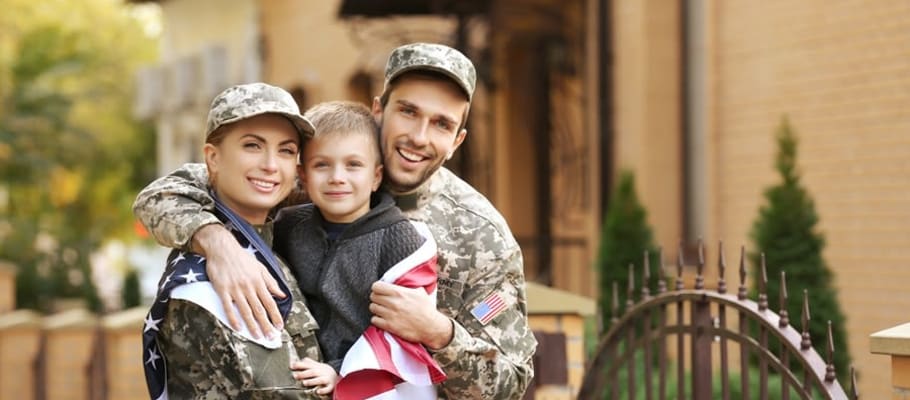 A military family near A-1 Self Storage in San Diego, California