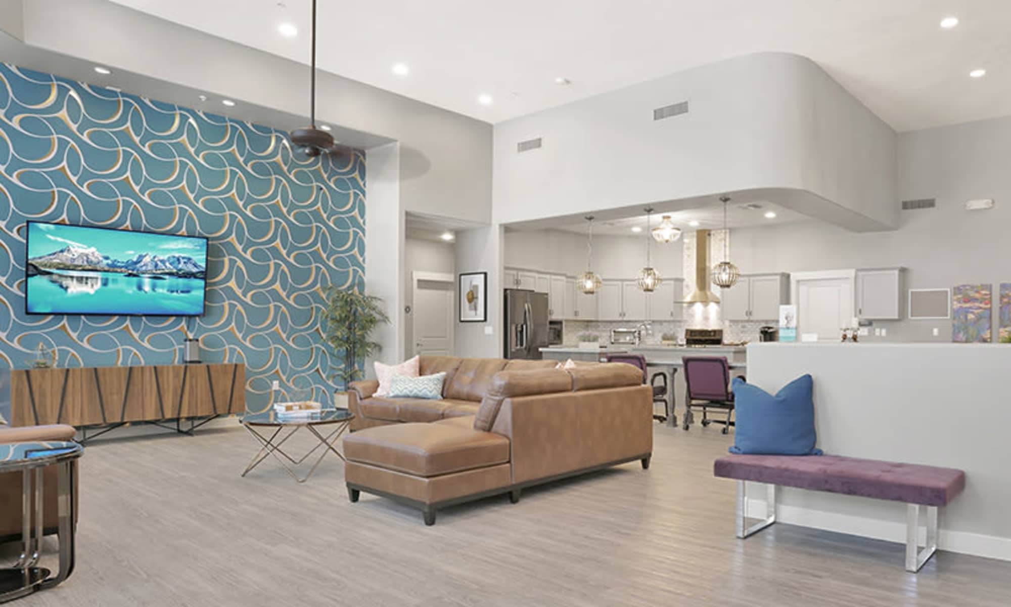 Lobby area at Hacienda Del Rey in Litchfield Park, Arizona
