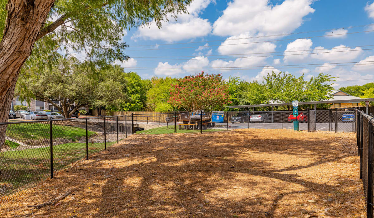 On-side dog park at Silver Creek in San Antonio, Texas