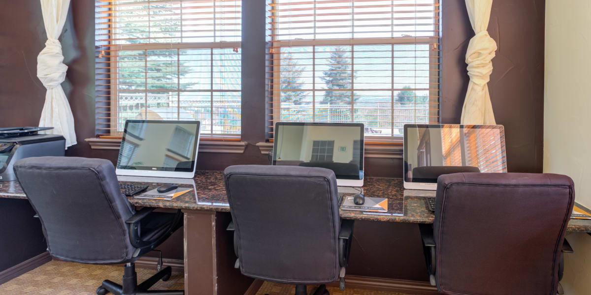 Resident business space at Resort at University Park in Colorado Springs, Colorado