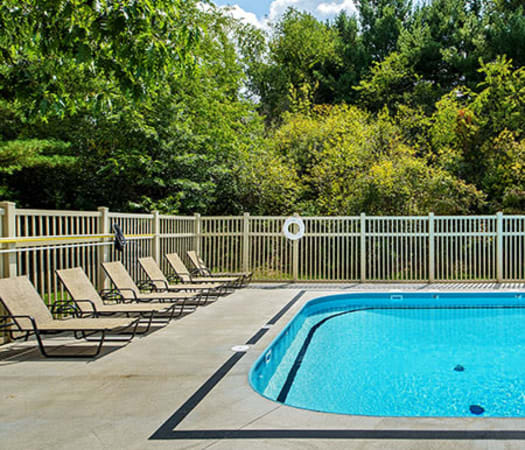Swimming pool at Nineteen North Apartments in Pittsburgh, Pennsylvania