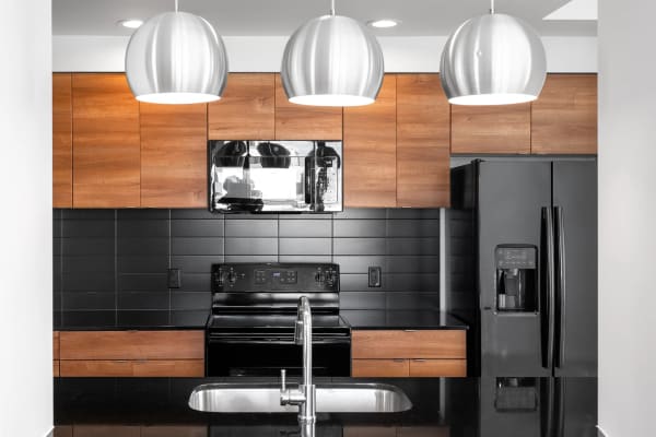 Spacious kitchen at The '68 in San Antonio, Texas.