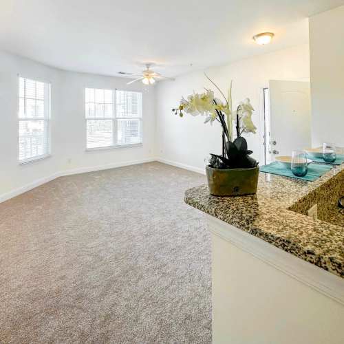 Unfurnished living room at Gateway at Rock Hill in Rock Hill, South Carolina