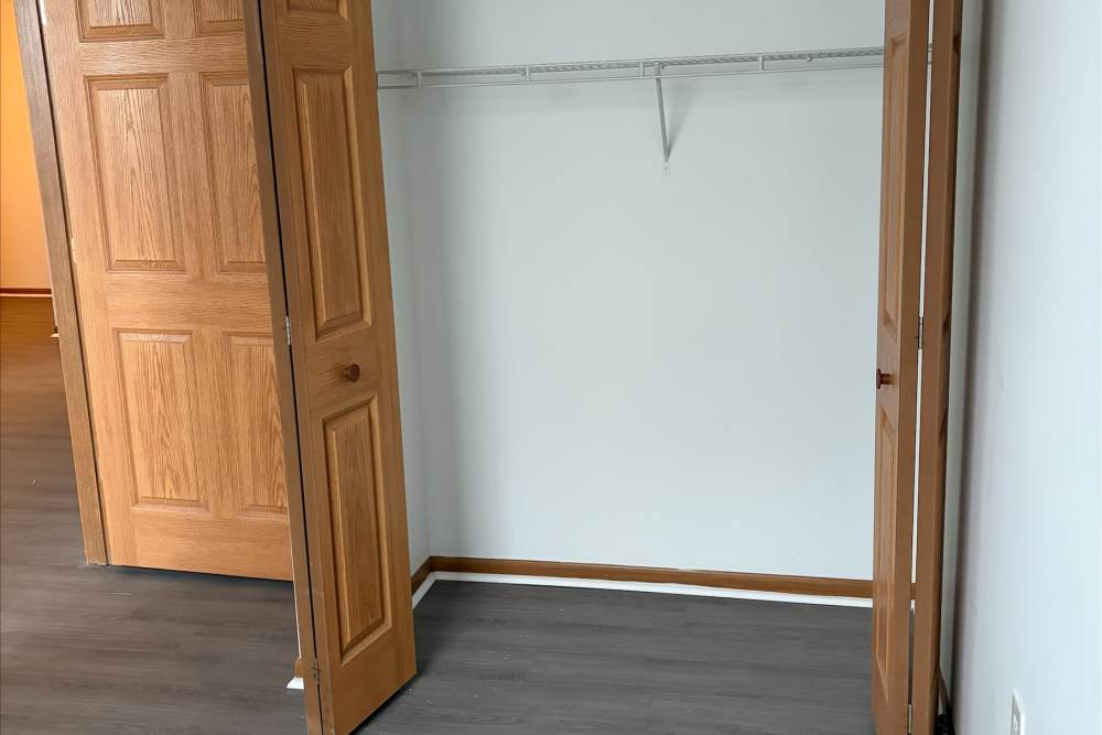 Closet at Stetson Senior Apartments in Indianapolis, Indiana