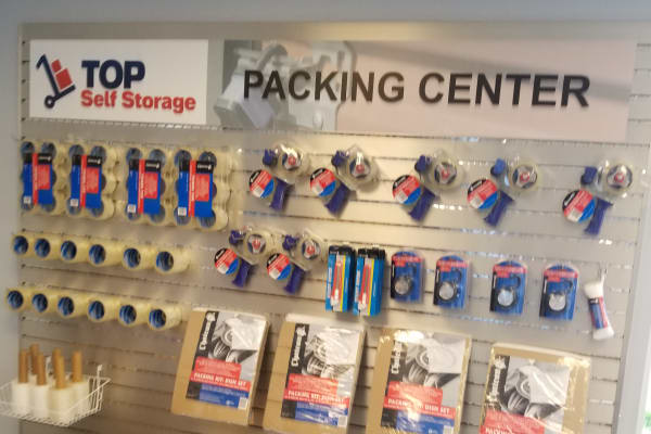 Packing supplies available at Top Self Storage - North Lauderdale