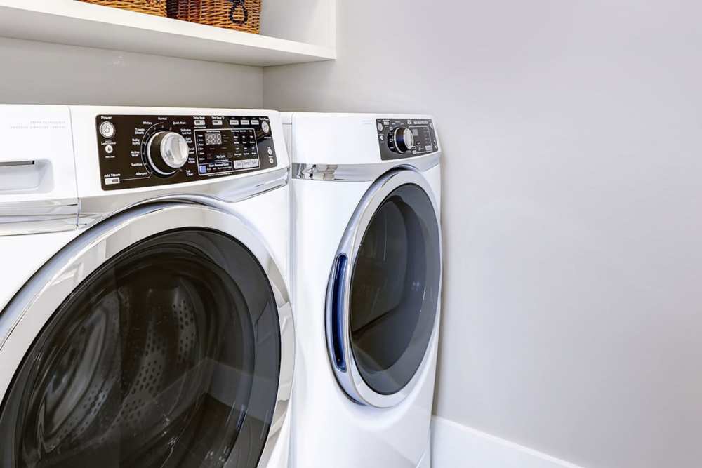 Washer and dryer connections available at Crestview Senior Duplexes in Tulsa, Oklahoma