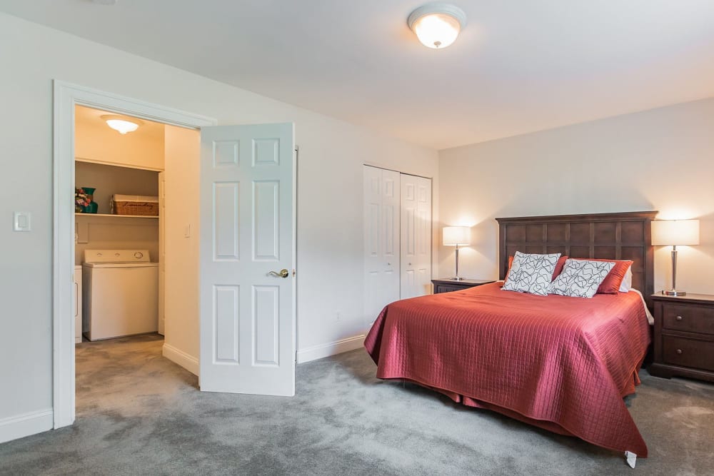 Furnished Bedroom at The Courtyards in Edgewater Park, New Jersey