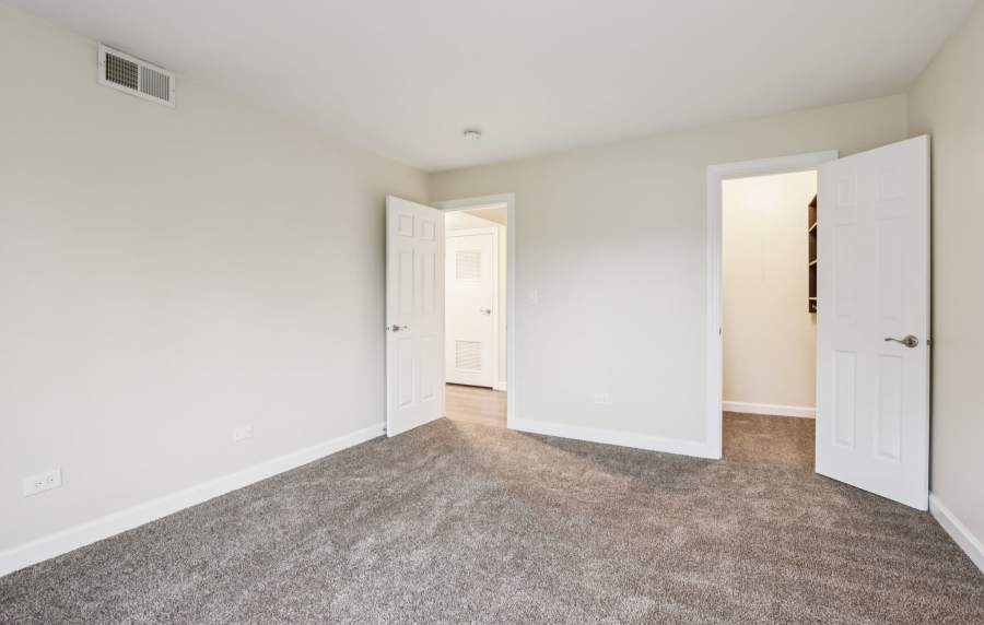Unfurnished bedroom at Crystal Lake Apartments in Crystal Lake, Illinois