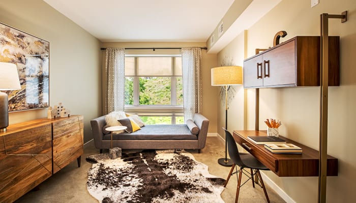 Spacious living room at Cosmopolitan