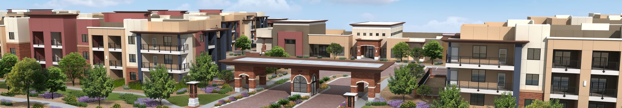 Neighborhood at The Crossing at Cooley Station in Gilbert, Arizona