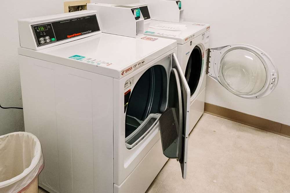 Laundry facility at Rivercrest Apartments in Croswell, Michigan