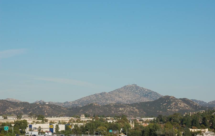 Beautiful views of the east towards Poway and Mount Woodson