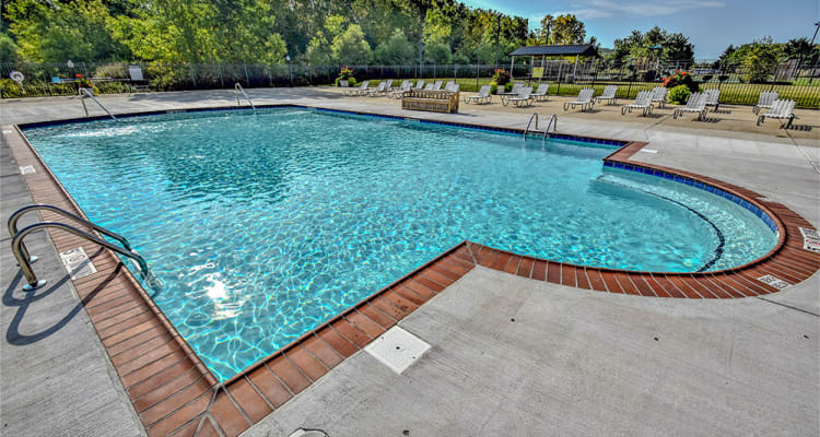 Refreshing pool at The Lakes at 8201 in Merrillville, Indiana