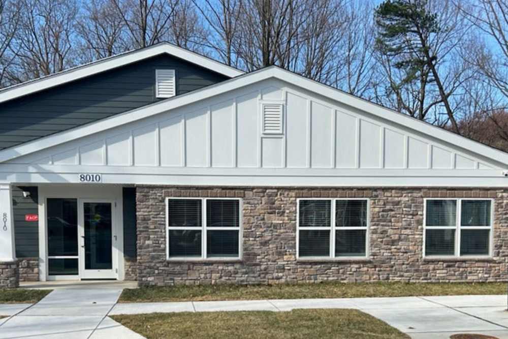 Apartment village office exterior view at Eagle Park Village in , Maryland