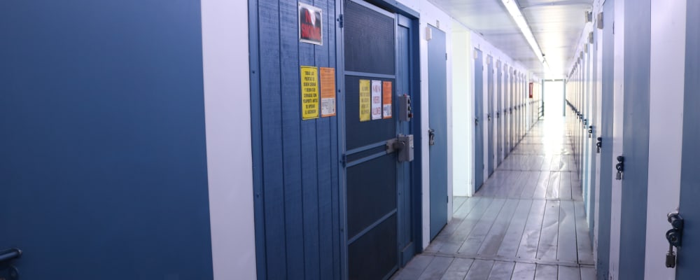 A hallway at Golden State Storage - Sepulveda in North Hills, California