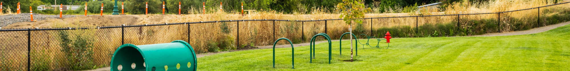 Pet area at Verda Crossing Apartments's pet policy in Keizer, Oregon
