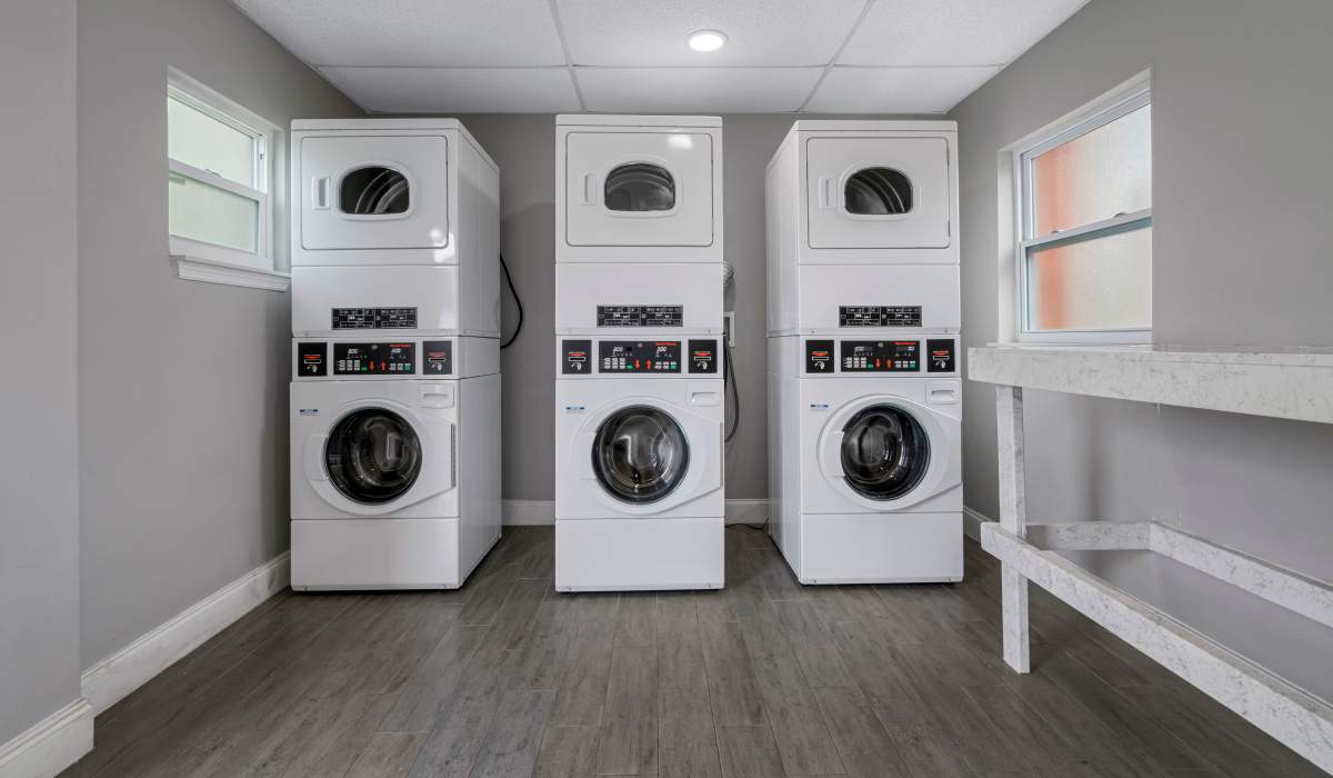 Community laundry room of Marbella Park in Orlando, Florida