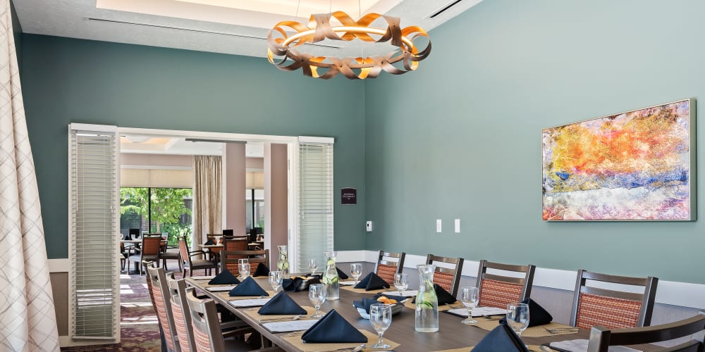 Dining room at Anthology of South Jordan in South Jordan, Utah
