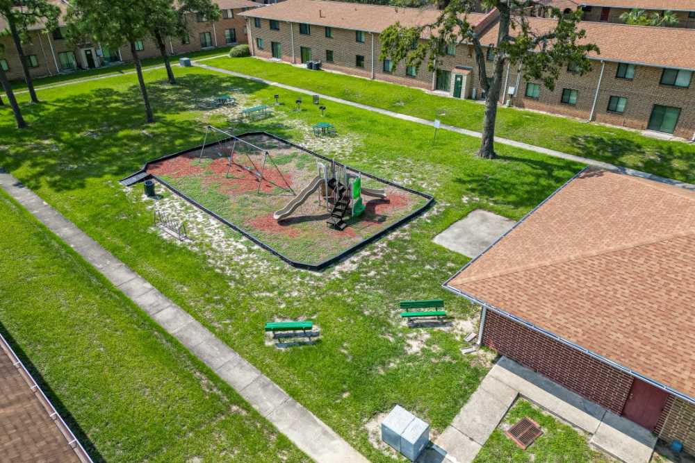 Great view of children's play area at Caroline Arms in Jacksonville, Florida