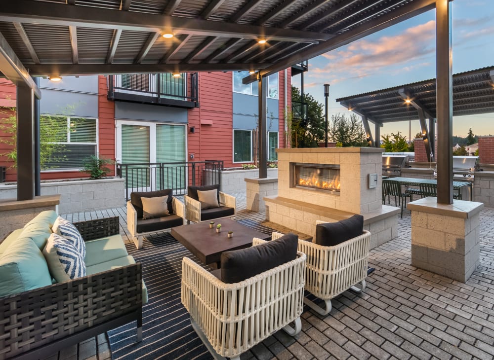 Firepit at Radiate in Redmond, Washington