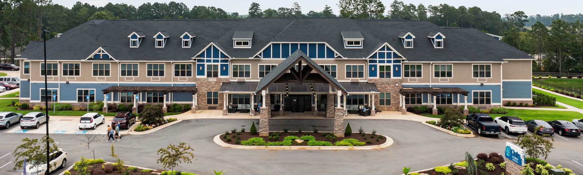 Exterior of the community at The Barclay at Whiskey Road in Aiken, South Carolina