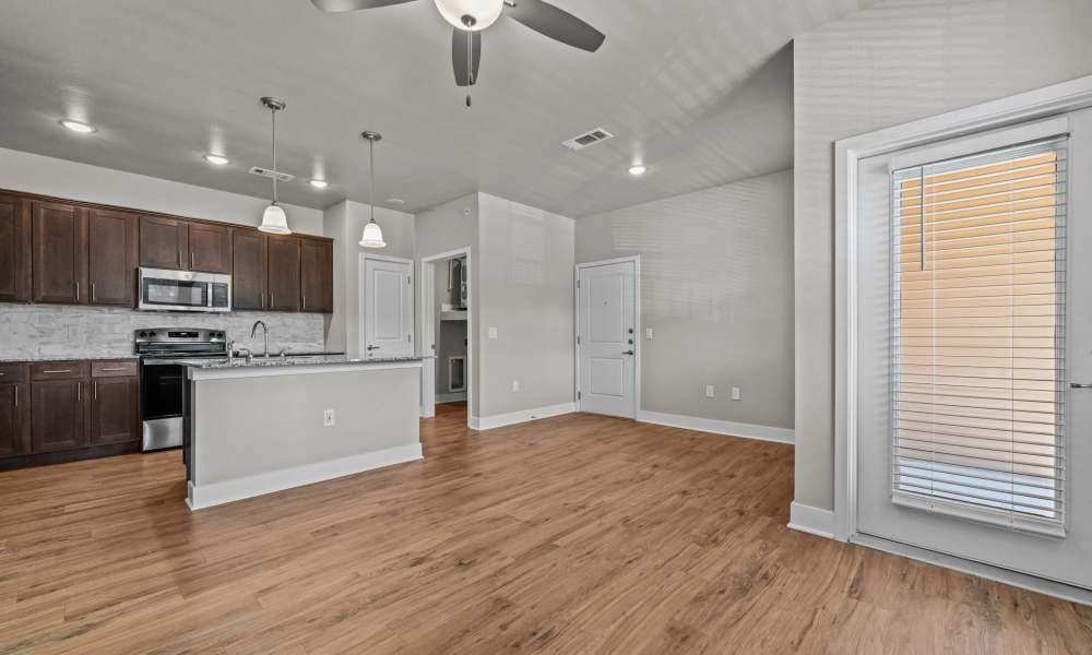 Wood-style flooring at Cedar Springs in Corsicana, Texas