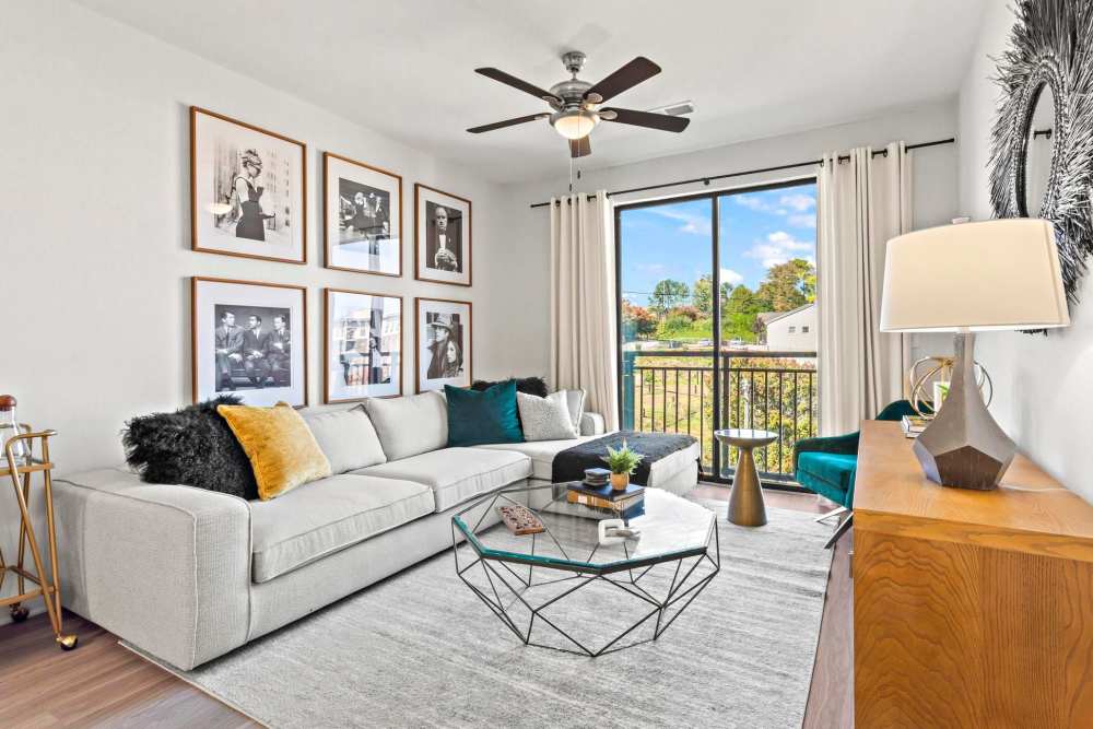 Cozy living spaces at The Margo in Sandy Springs, Georgia