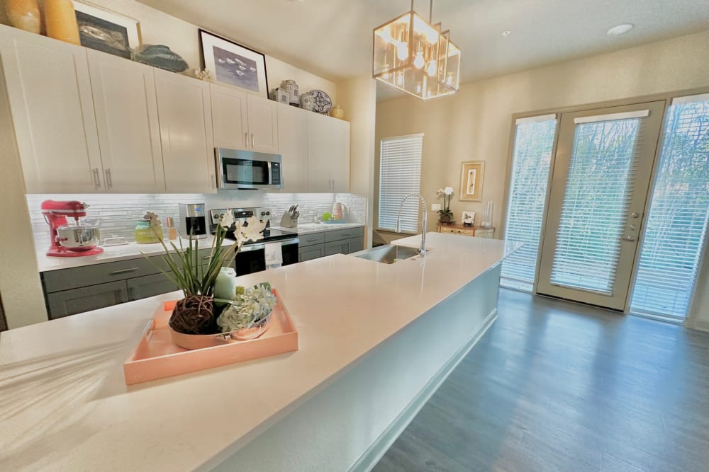 Kitchen with plenty of counter space at Reserve at Round Rock in Round Rock, Texas