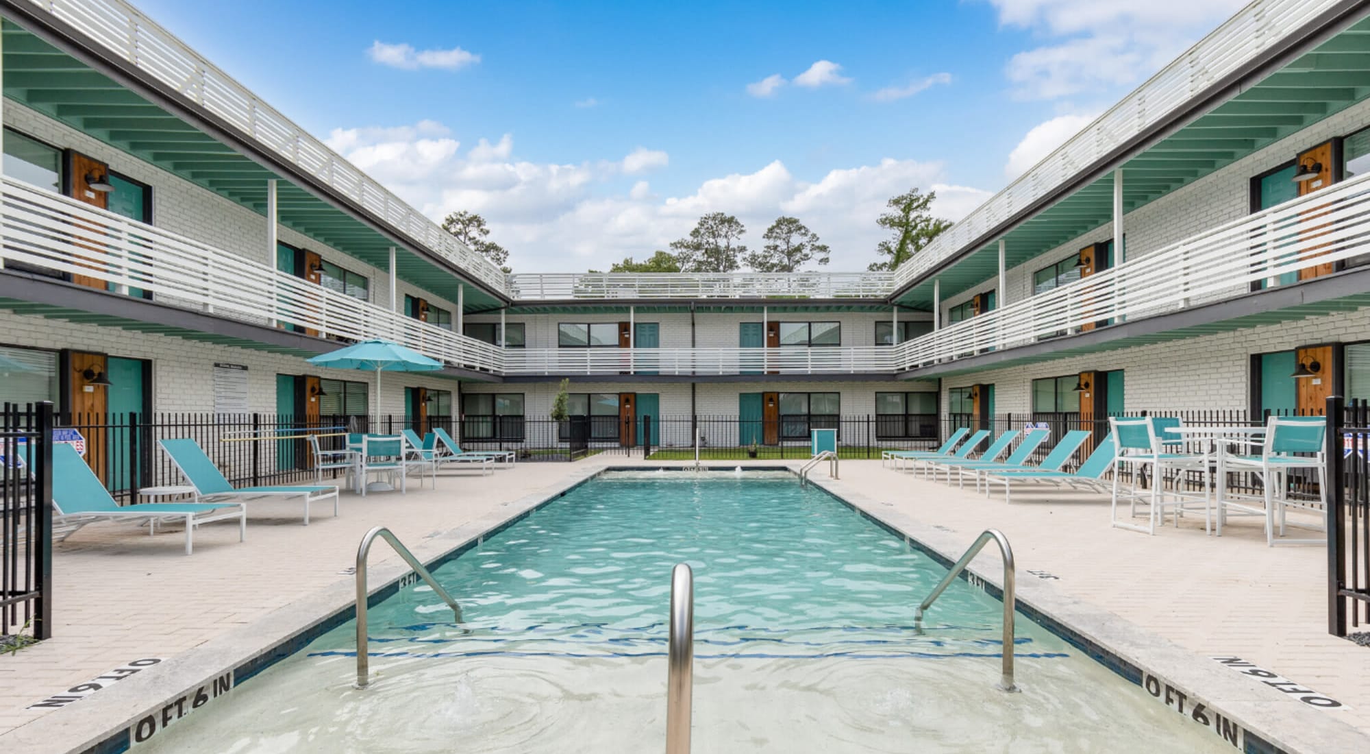 Swimming pool at Melrose in Houston, Texas