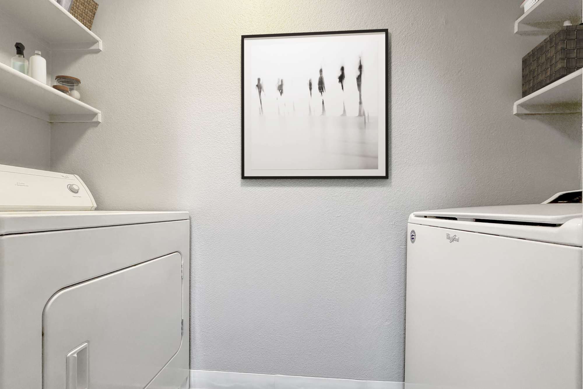 Washer and dryer room at The Lofts in Sacramento, California