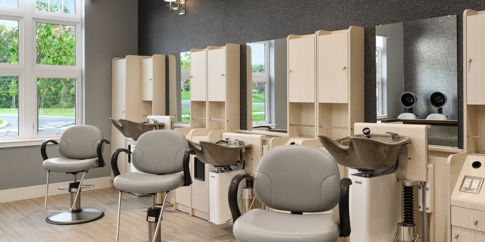 Beauty salon at Anthology of Simsbury in Simsbury, Connecticut