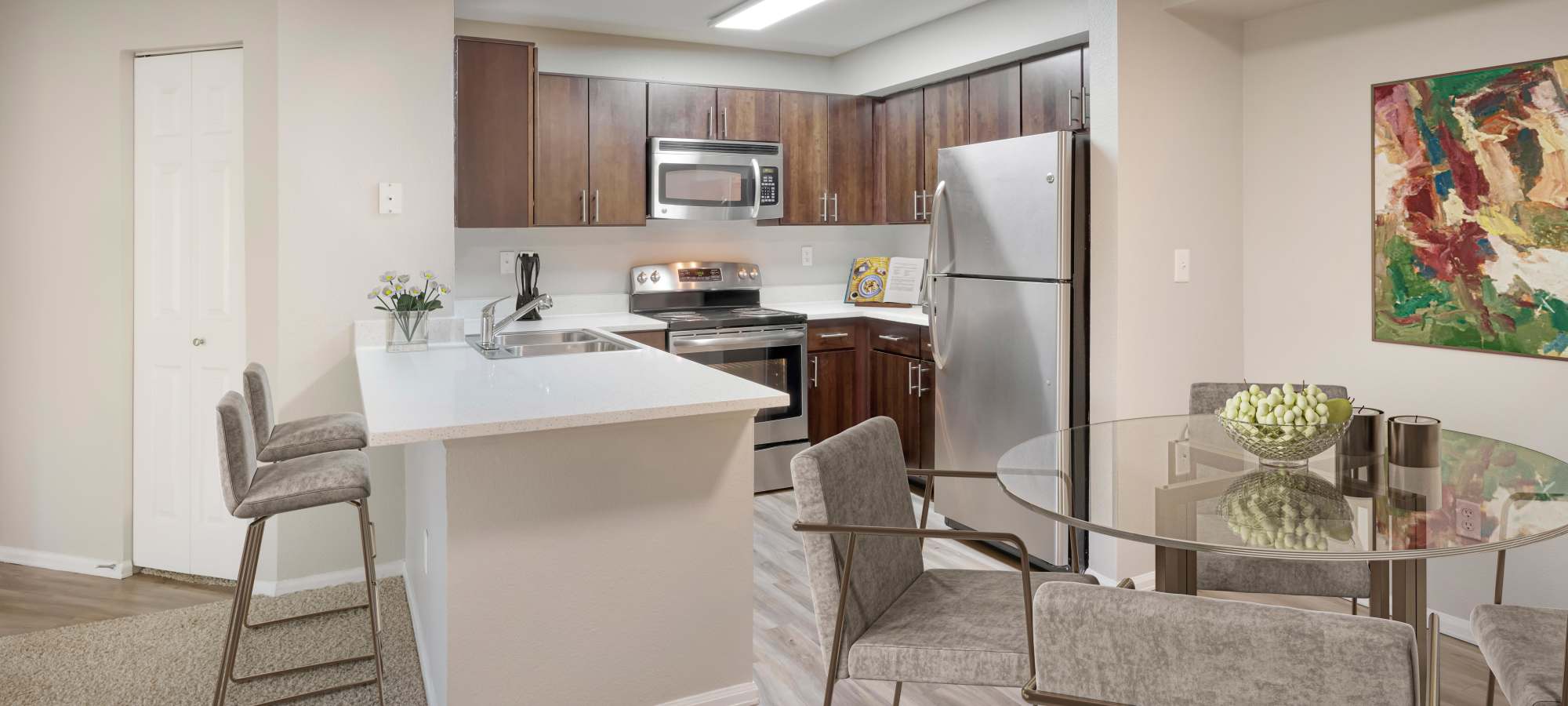 Floor Plans at The Crossings at Bear Creek Apartments in Lakewood, Colorado