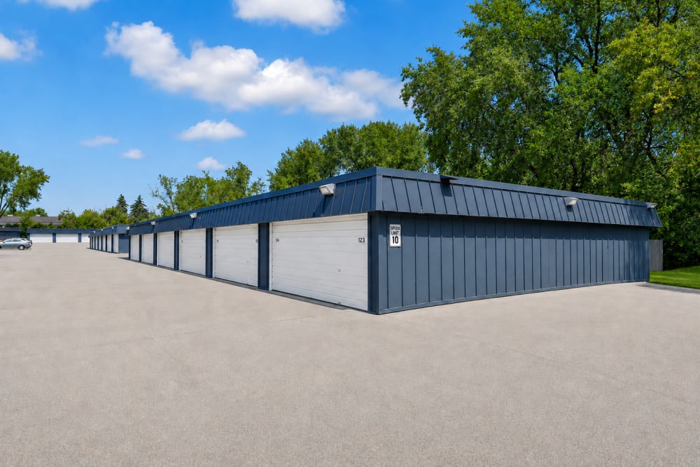 Closed care garage at Shoreview Hills in Shoreview, Minnesota