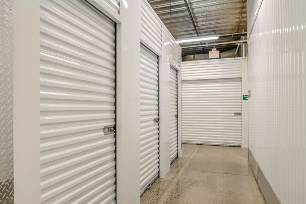 Indoor storage units at Metro Self Storage in Chadds Ford, Pennsylvania
