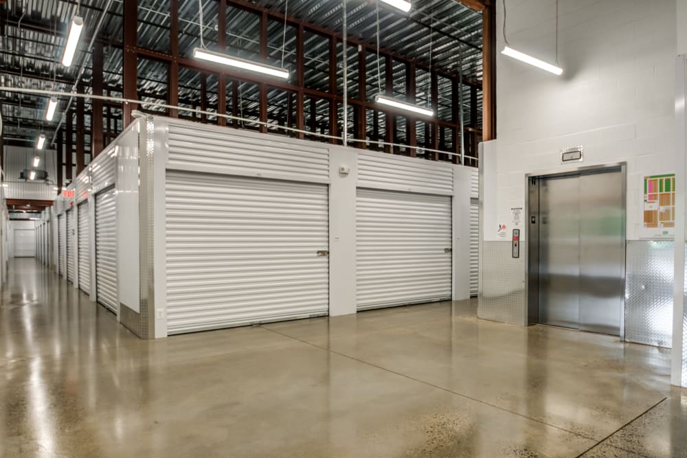 Interior storage units at Metro Self Storage in Doylestown