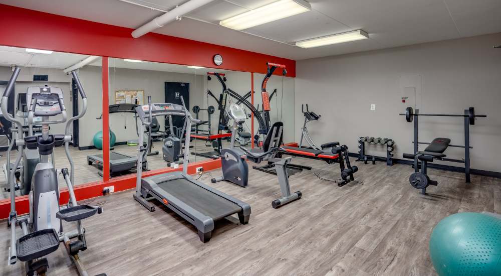 Fitness center at Germantown Gardens in East Ridge, Tennessee 