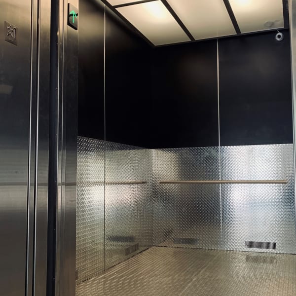 Inside of the elevator at My Neighborhood Storage Center in Tampa, Florida